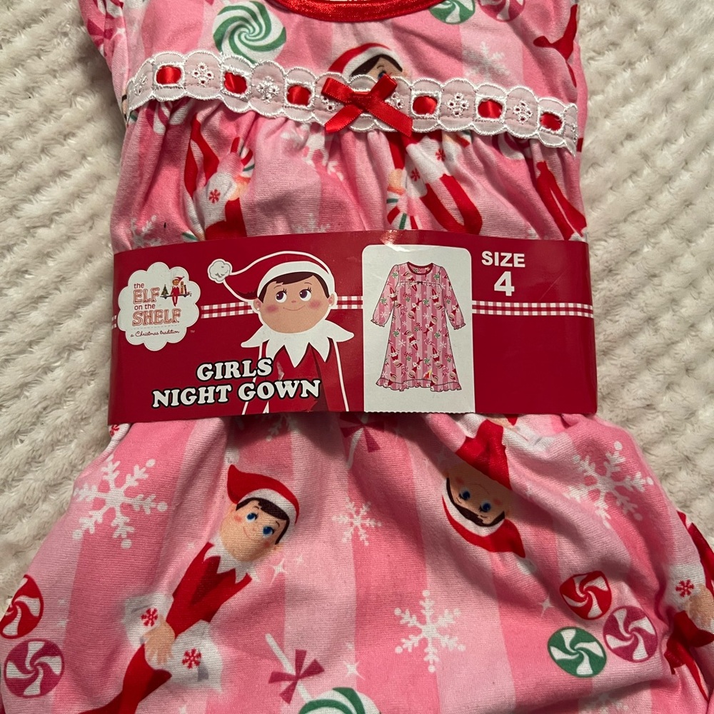 Elf on the Shelf Girls Night Gown - Pink